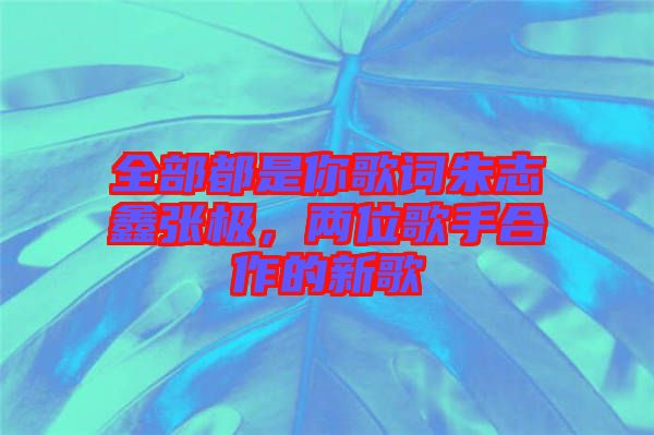 全部都是你歌詞朱志鑫張極，兩位歌手合作的新歌