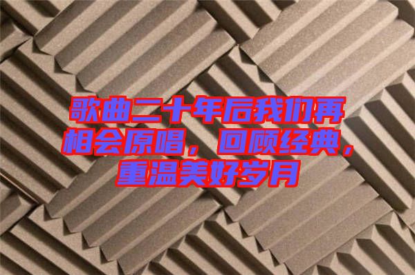 歌曲二十年后我們?cè)傧鄷?huì)原唱，回顧經(jīng)典，重溫美好歲月