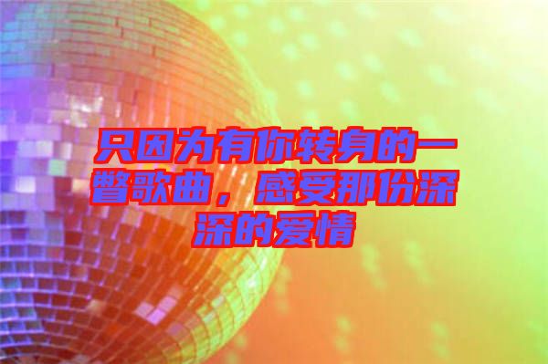 只因?yàn)橛心戕D(zhuǎn)身的一瞥歌曲，感受那份深深的愛(ài)情