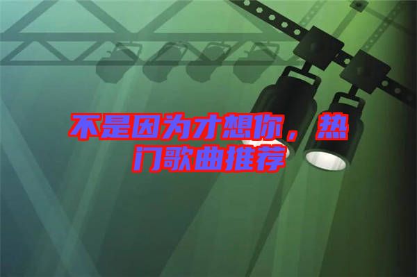 不是因?yàn)椴畔肽悖瑹衢T歌曲推薦