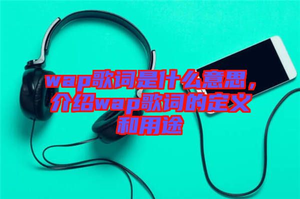 wap歌詞是什么意思，介紹wap歌詞的定義和用途