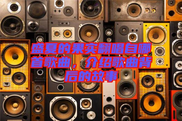 盛夏的果實翻唱自哪首歌曲，介紹歌曲背后的故事