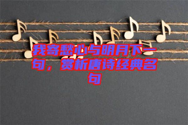 我寄愁心與明月下一句，賞析唐詩經(jīng)典名句