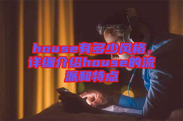 house有多少風(fēng)格，詳細(xì)介紹house的流派和特點(diǎn)