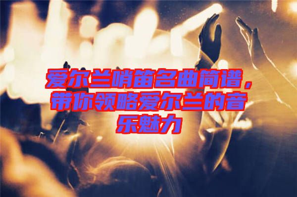 愛爾蘭哨笛名曲簡譜，帶你領(lǐng)略愛爾蘭的音樂魅力