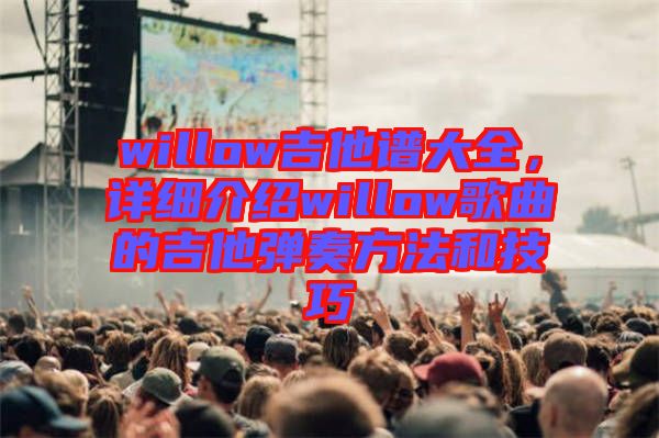 willow吉他譜大全，詳細介紹willow歌曲的吉他彈奏方法和技巧