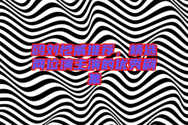 鷗劉愷威推薦，精選兩位演主演的優(yōu)秀劇集