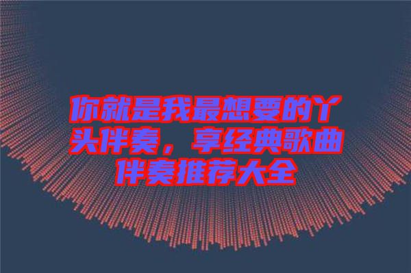 你就是我最想要的丫頭伴奏，享經(jīng)典歌曲伴奏推薦大全