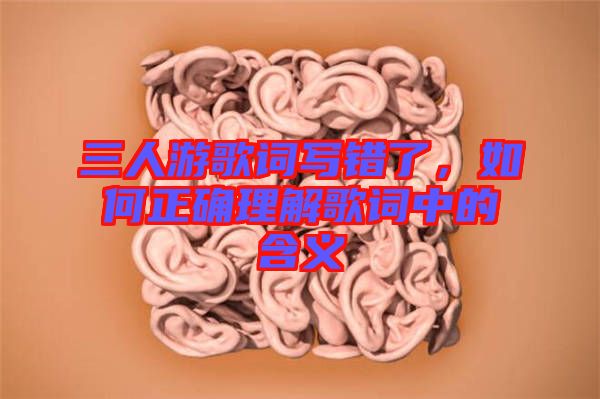 三人游歌詞寫錯(cuò)了，如何正確理解歌詞中的含義