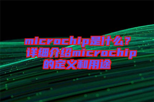 microchip是什么？詳細介紹microchip的定義和用途