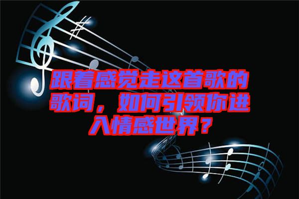 跟著感覺(jué)走這首歌的歌詞，如何引領(lǐng)你進(jìn)入情感世界？