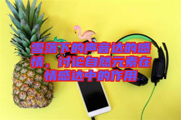 雪落下的聲音達(dá)的感情，討論自然元素在情感達(dá)中的作用